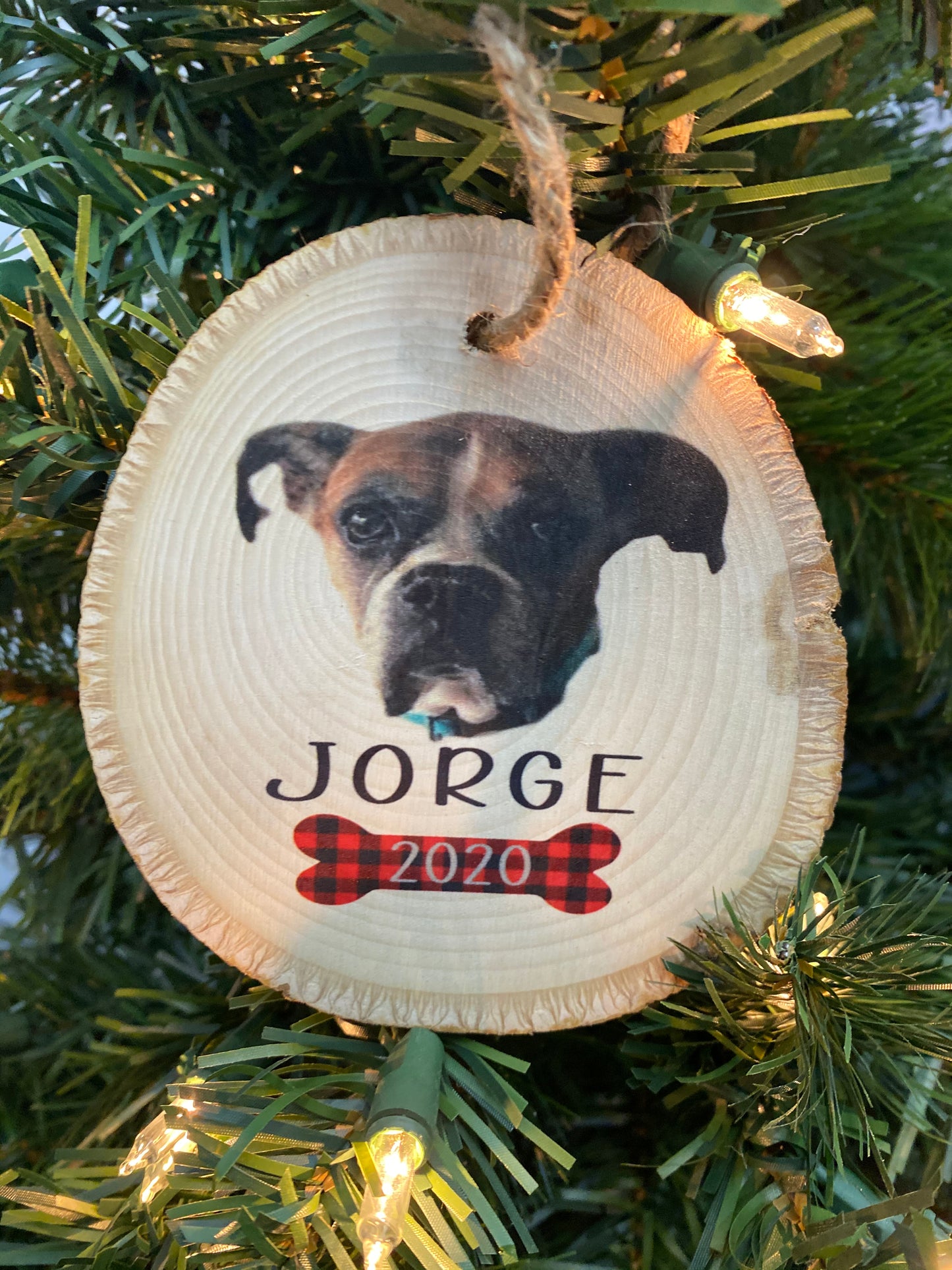 Wood Christmas Ornament - Pet Pics