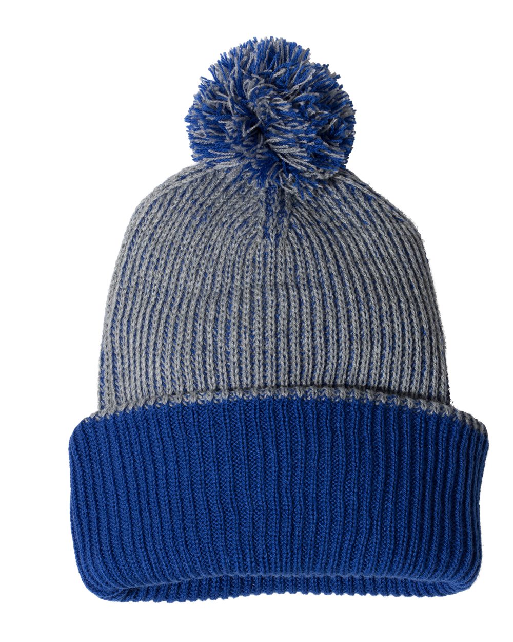 Knit Speckled Pom-Pom Beanie