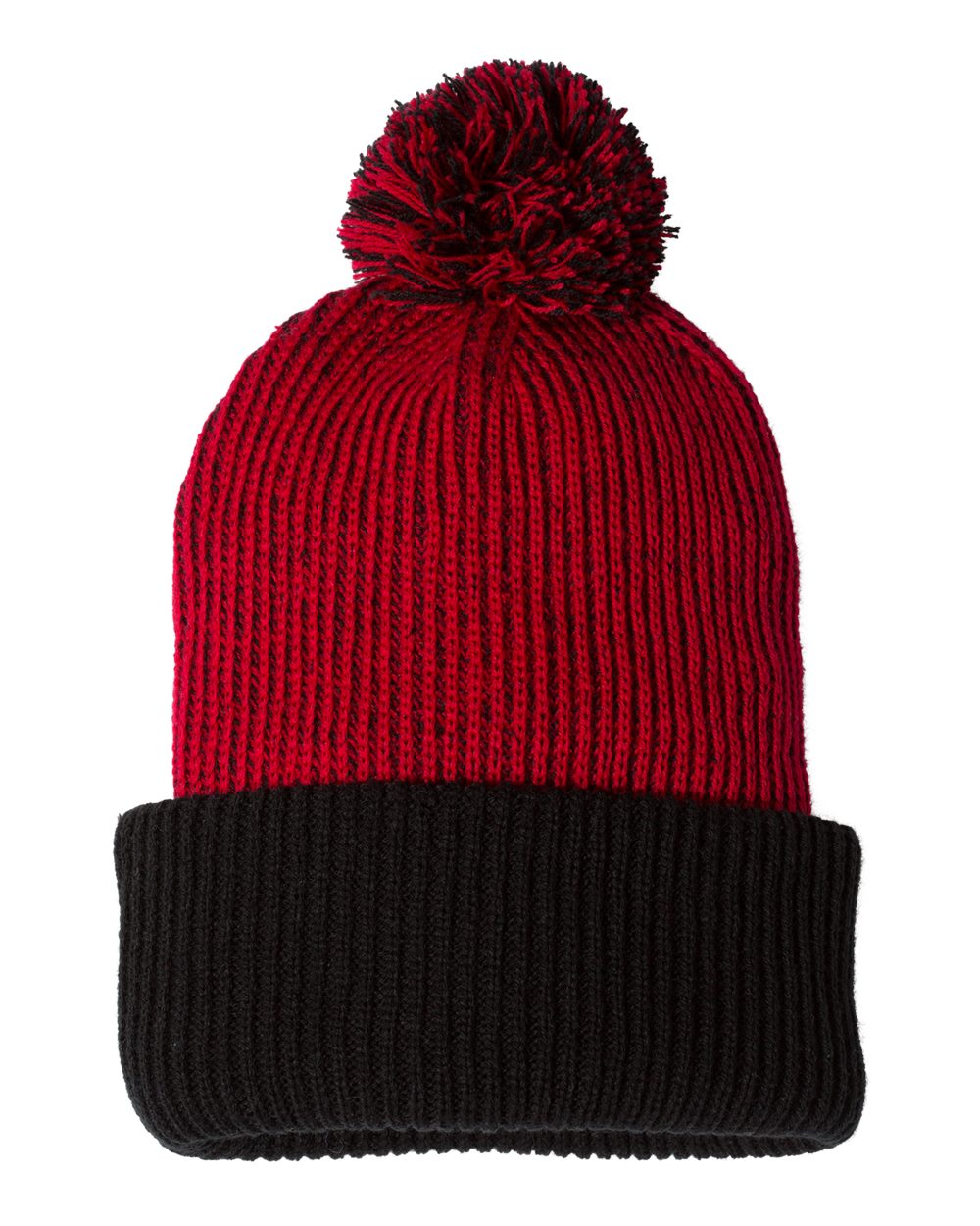 Knit Speckled Pom-Pom Beanie