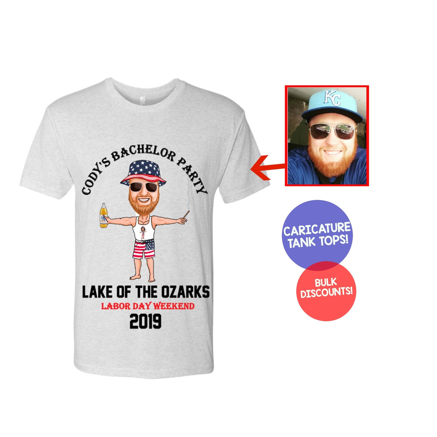 Funny Custom Bachelor Party T-Shirt