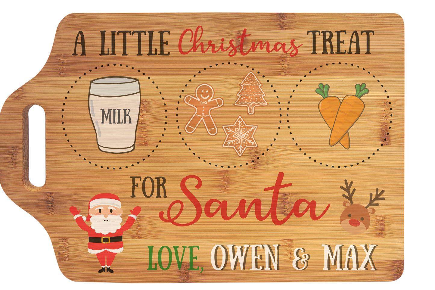 Santa Cookie Tray