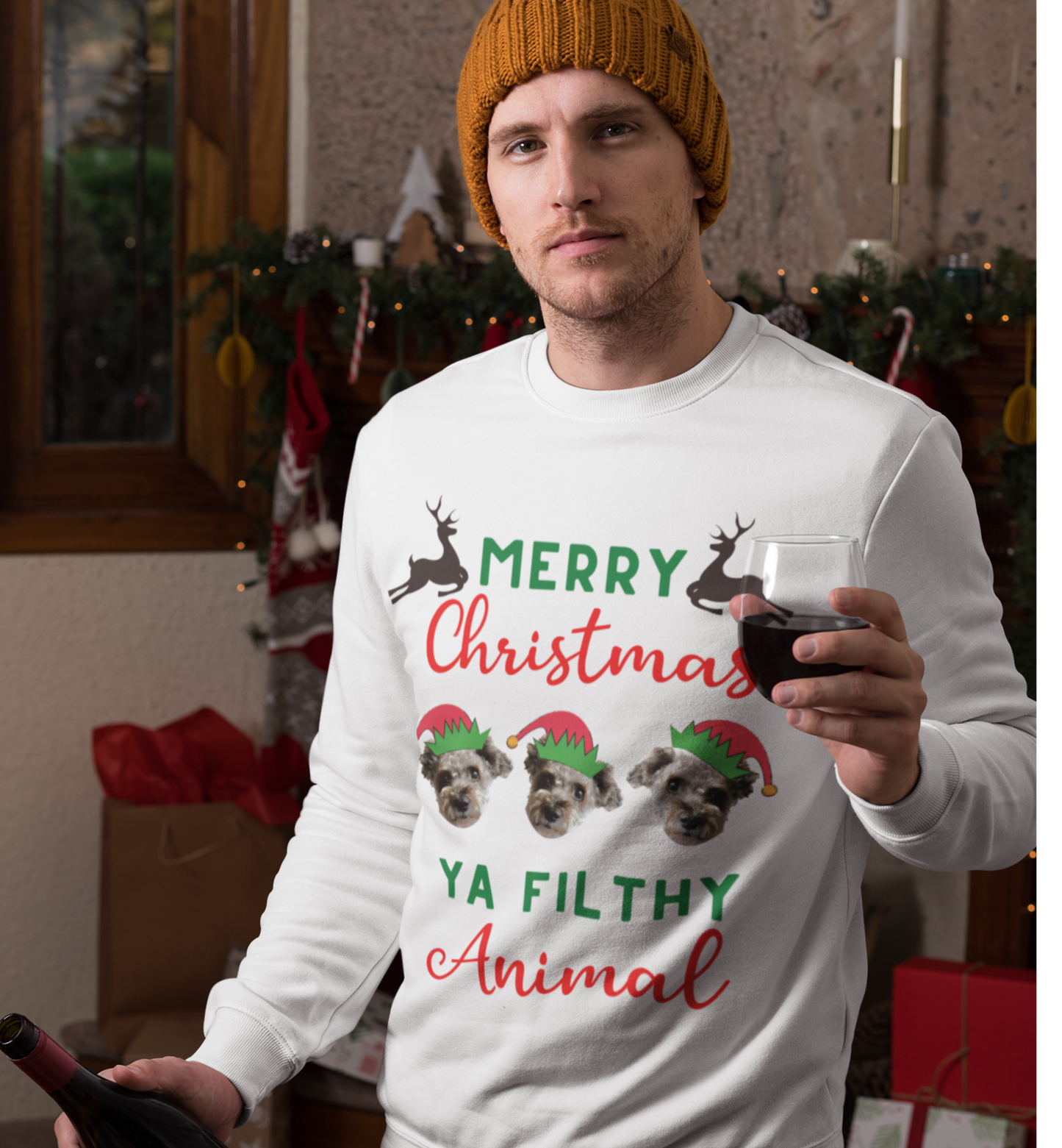 Christmas Sweatshirt- Filthy Animal