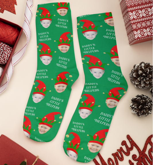 Christmas Socks - Daddy's Little Helpers