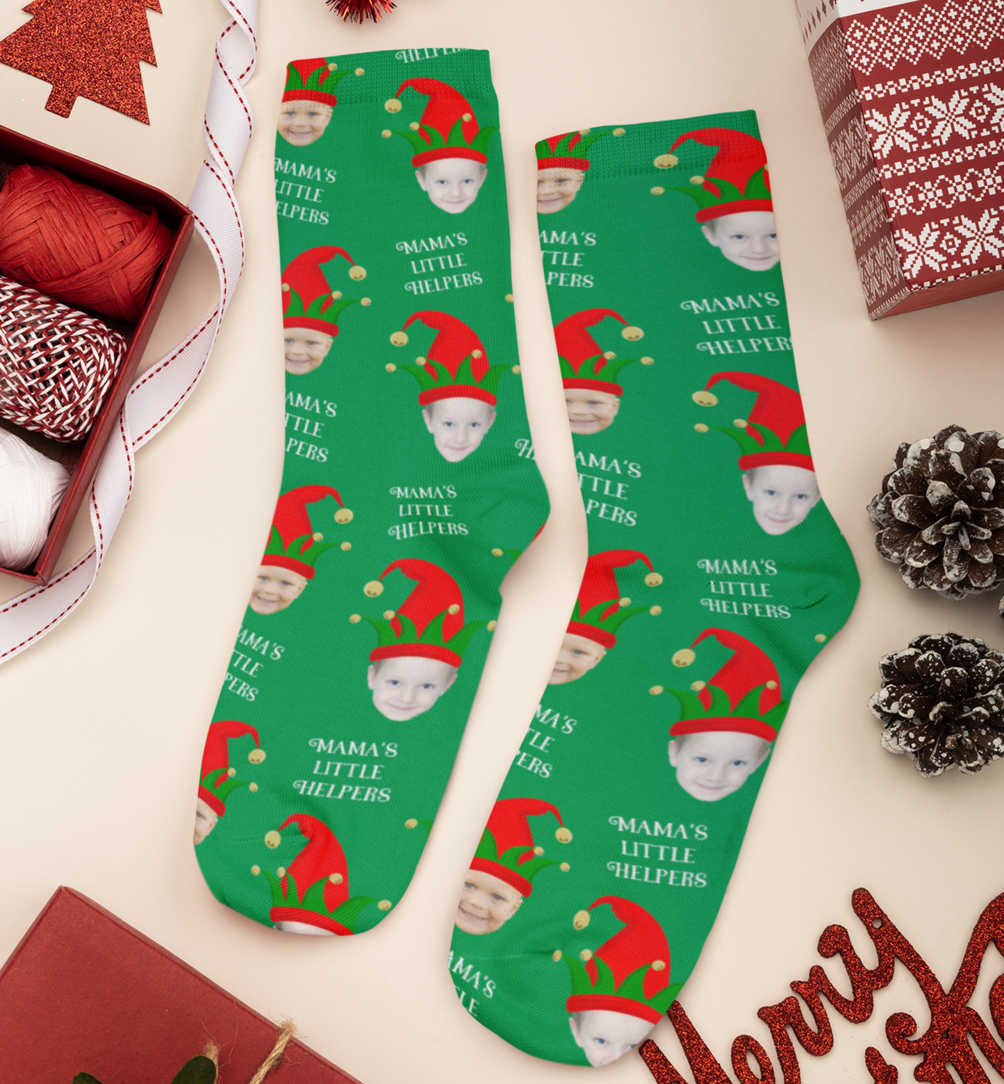 Christmas Socks - Mama's Little Helpers