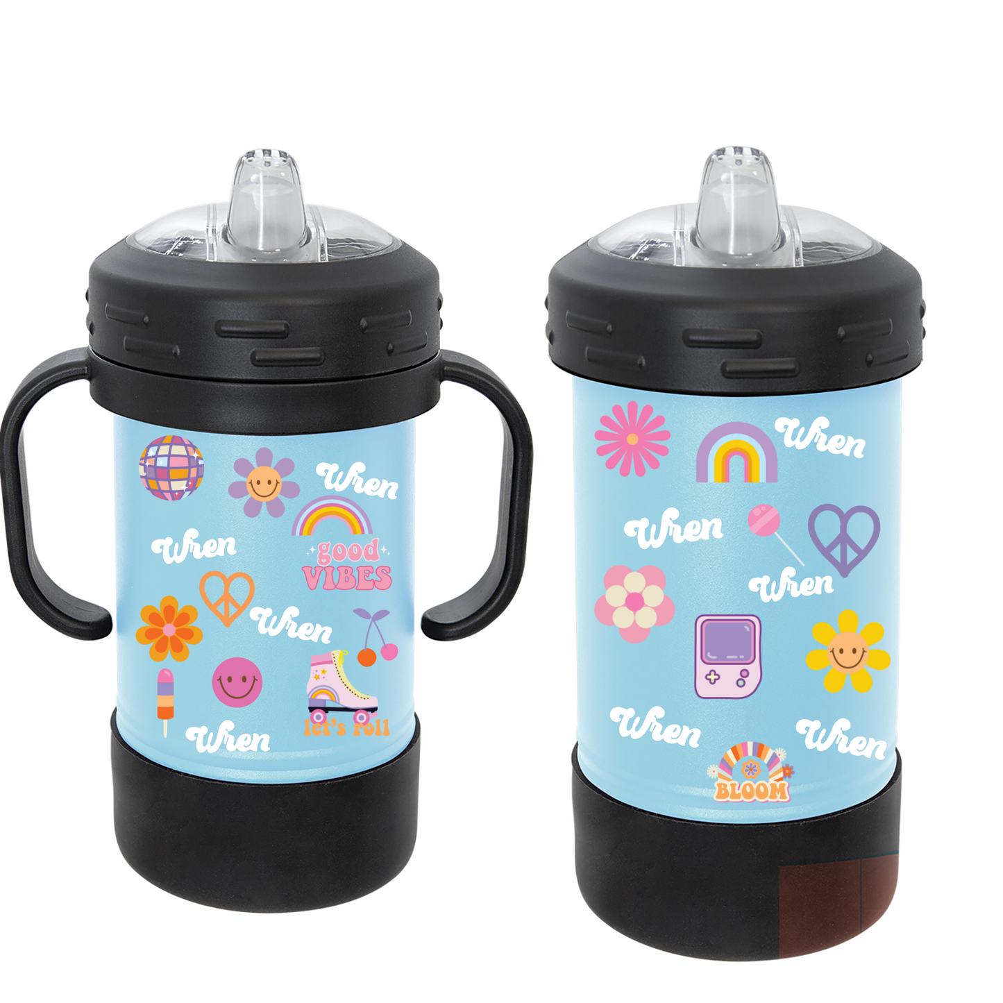 10 oz Groovy Sippy Cup ,Personalized kids Sippy cup