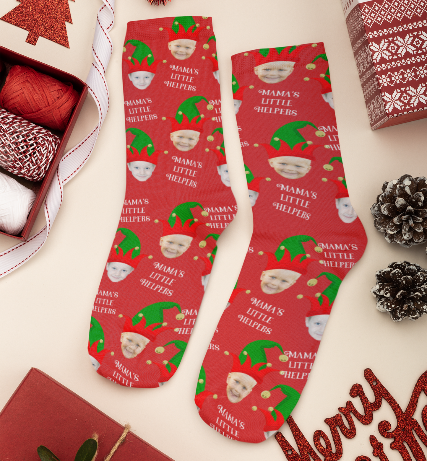 Christmas Socks - Mama's Little Helpers