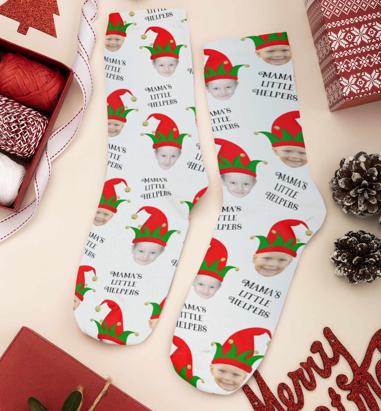 Christmas Socks - Mama's Little Helpers