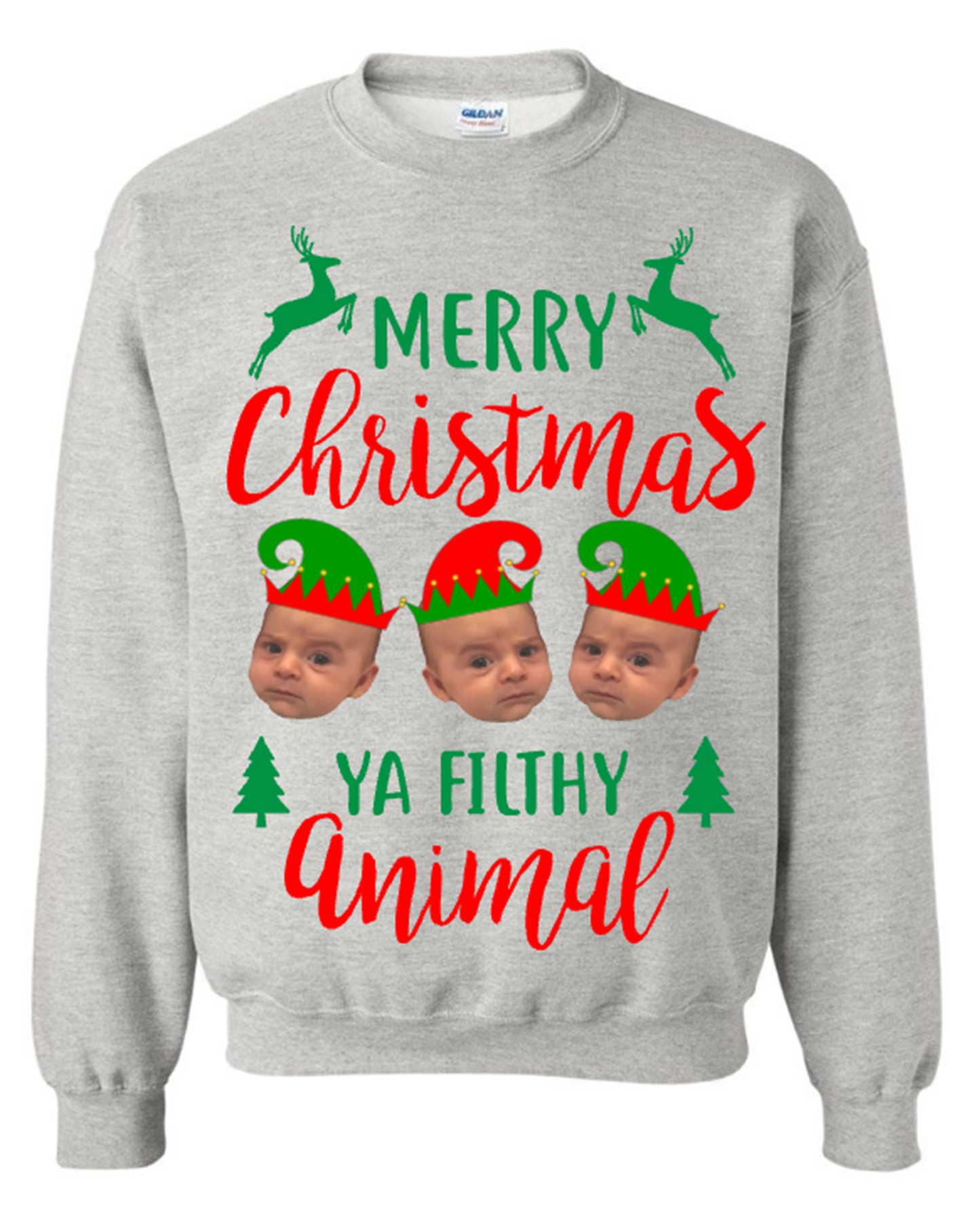 Christmas Sweatshirt- Filthy Animal