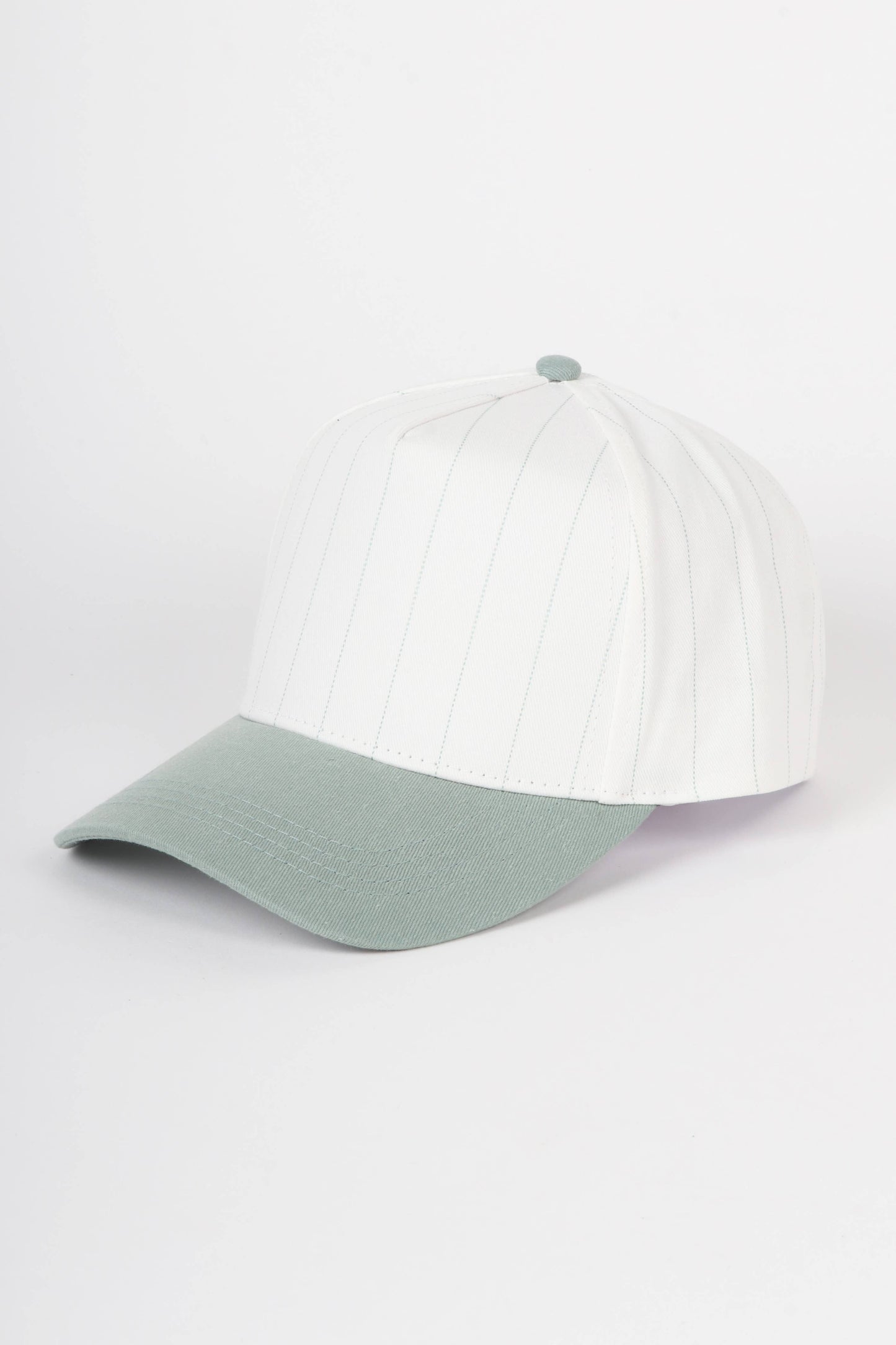 Pinstripe Two-Tone Baseball Cap