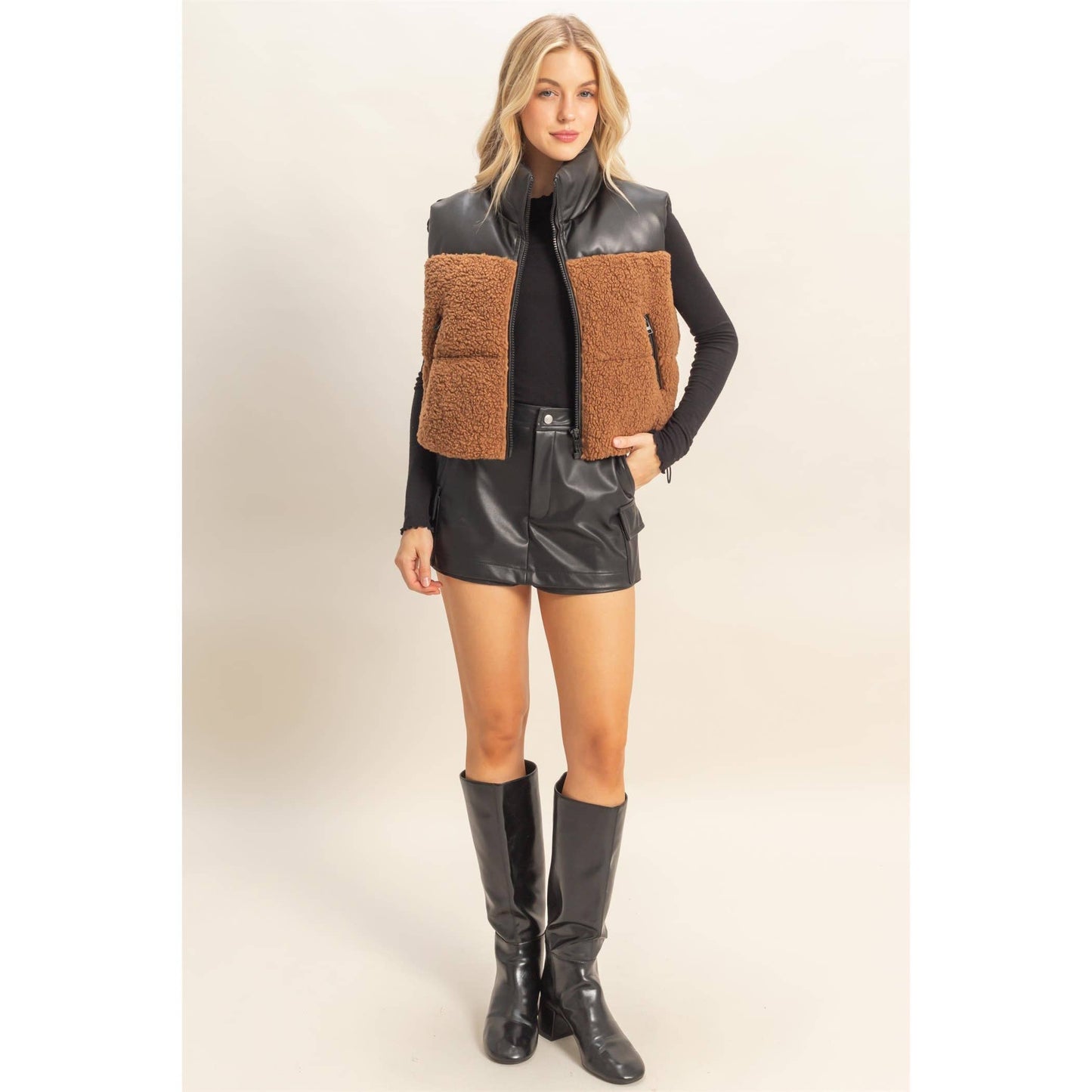 Sherpa Pu Puffer Vest