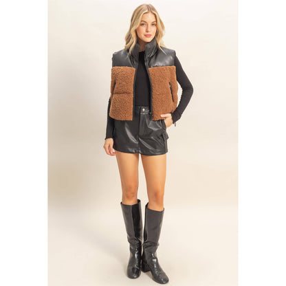 Sherpa Pu Puffer Vest