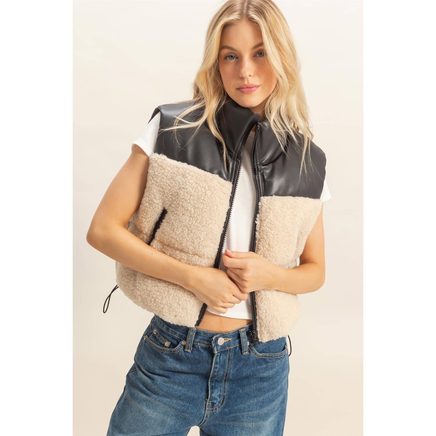 Sherpa Pu Puffer Vest