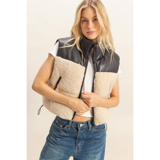 Sherpa Pu Puffer Vest