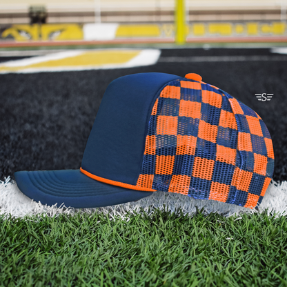 Checkered Mesh Back Cap