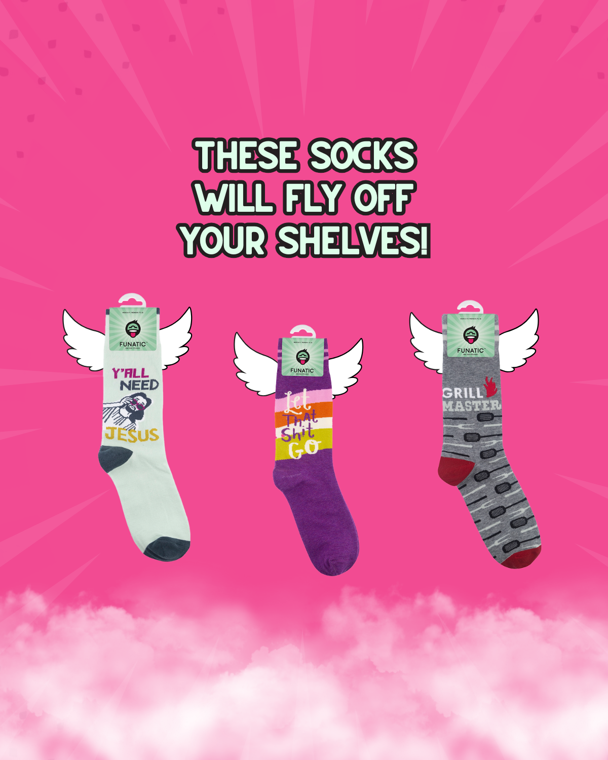 Y'all Need Jesus Socks | Funny Unisex | Funatic