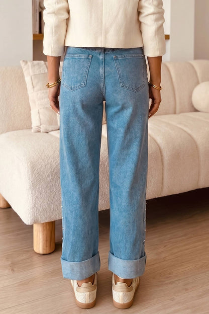 66 Seam Rivet Detail Regular Fit Ankle Length Jeans (4-16)