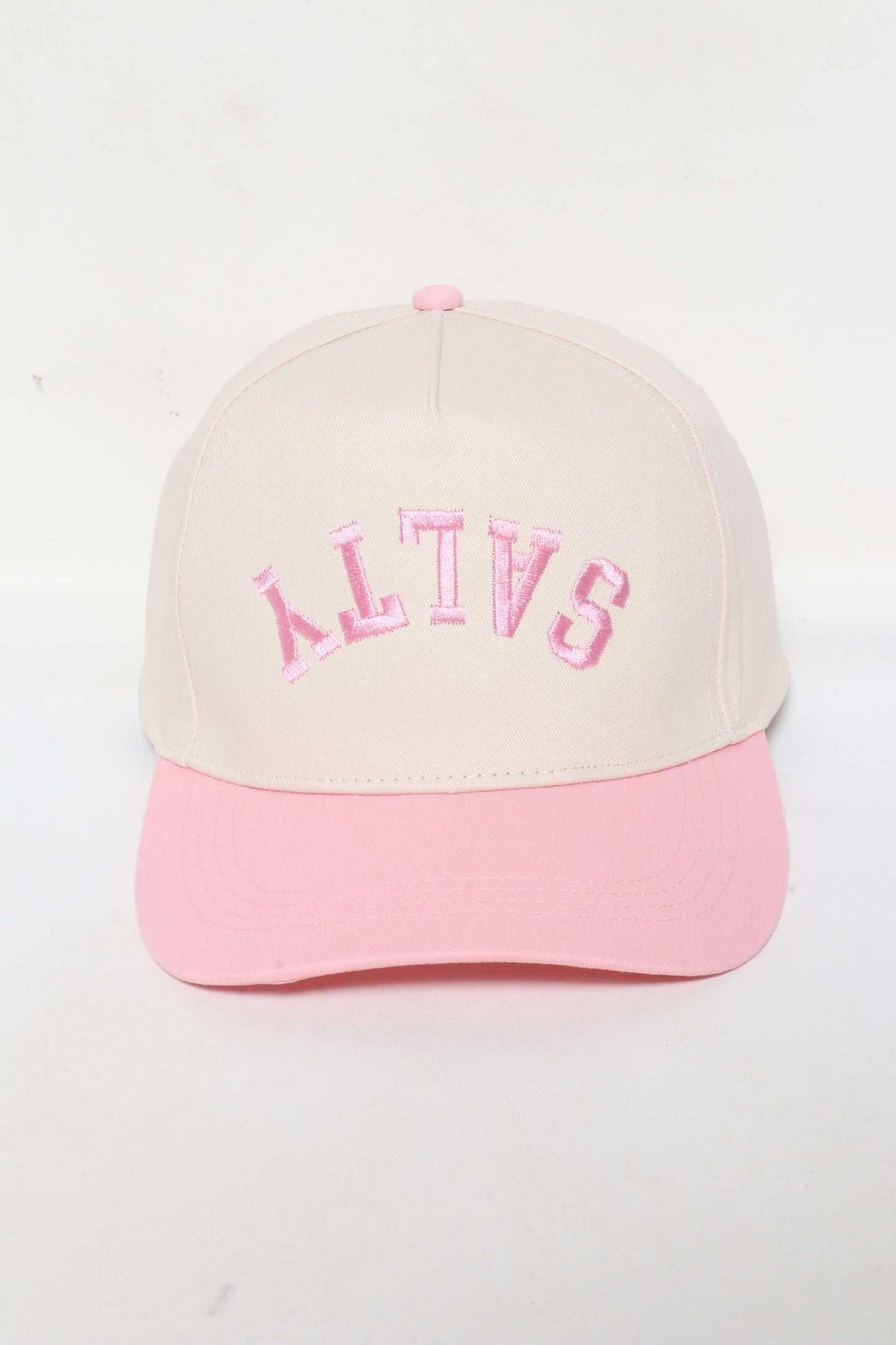 SALTY Upside Down Embroidery  Two Tone Baseball Caps