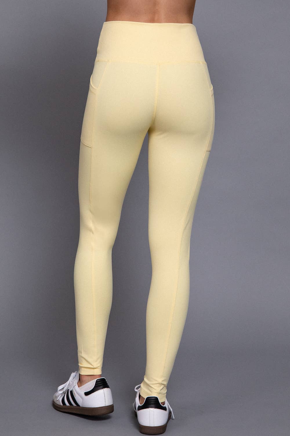 Waist Band Workout Leggings with Pocket