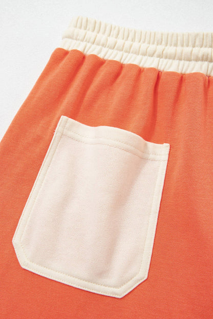 66 High Waist Color Block Patchwork Wide Leg Pants (S-XL)