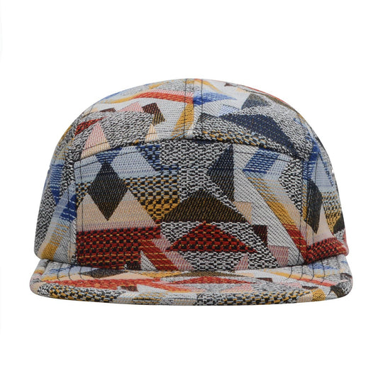 Hatphile XL Patchwork Jacquard 5 Panel Hat Camp Cap