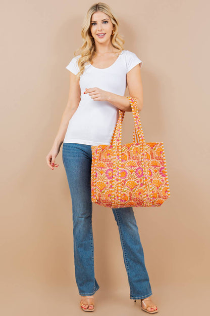 Quilted Tote Bag (BG-52)