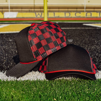 Checkered Mesh Back Cap