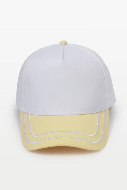 Retro Stripe Brim Two Tone 5-Panel Cap