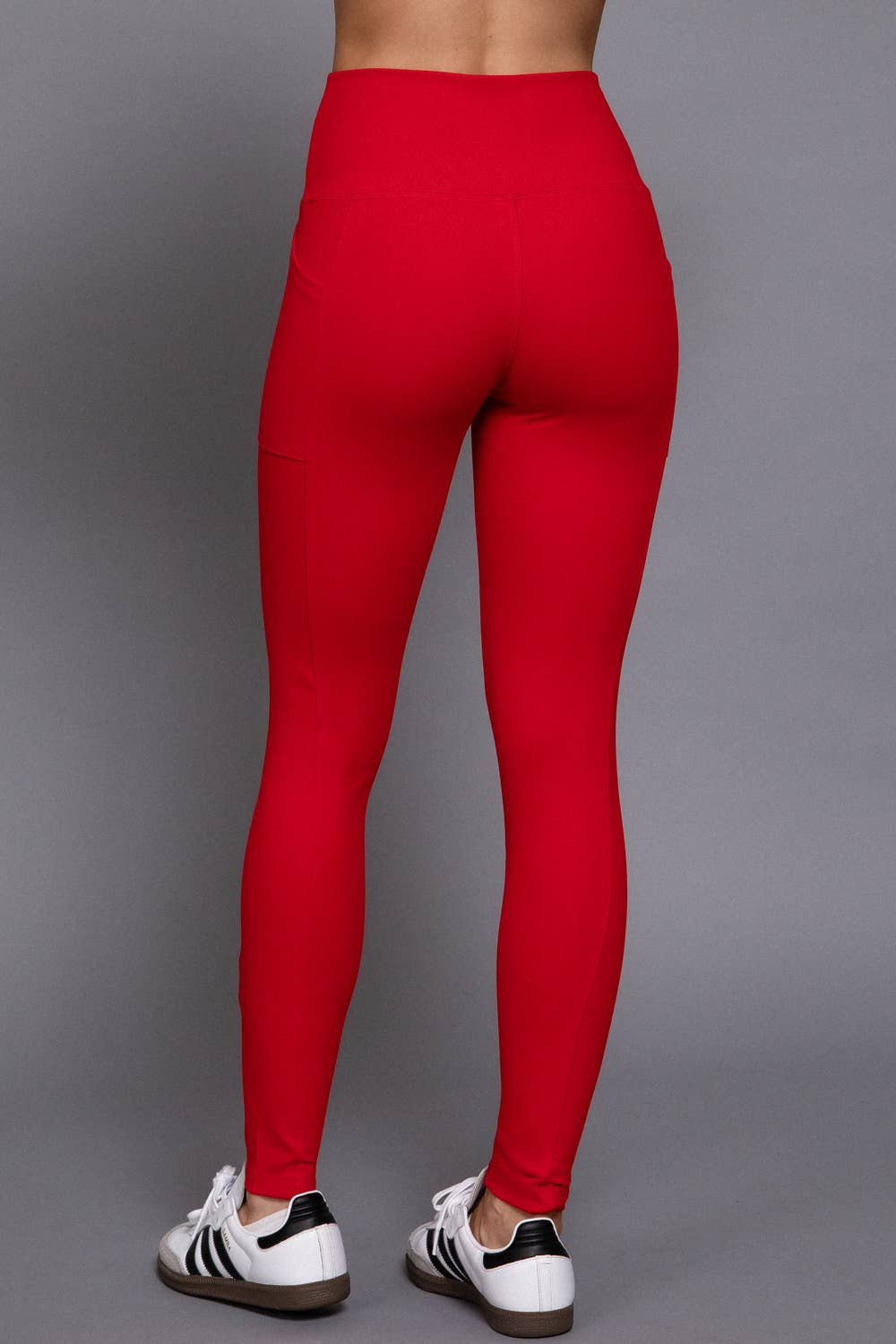 Waist Band Workout Leggings with Pocket