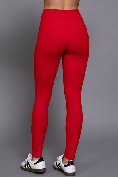 Waist Band Workout Leggings with Pocket