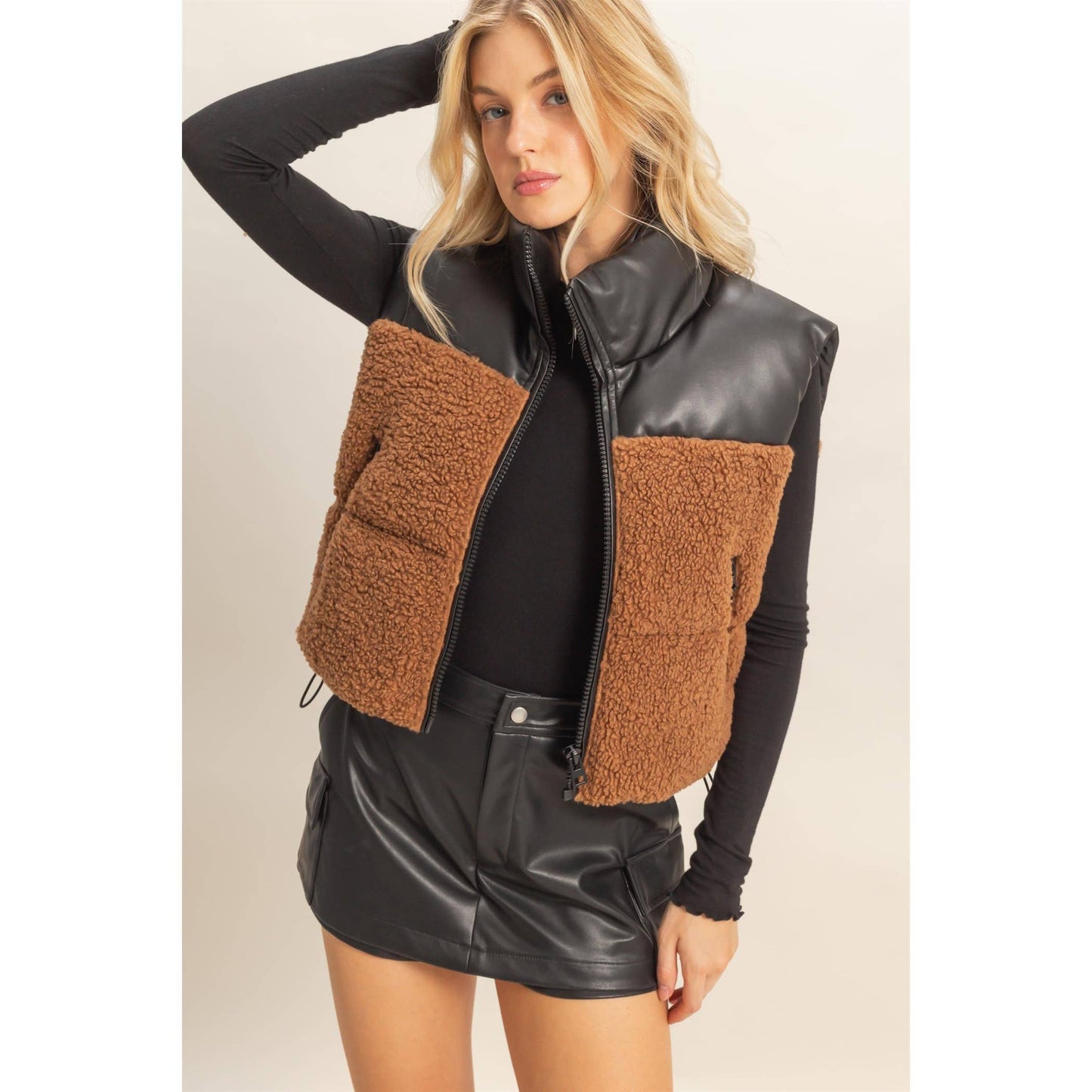 Sherpa Pu Puffer Vest