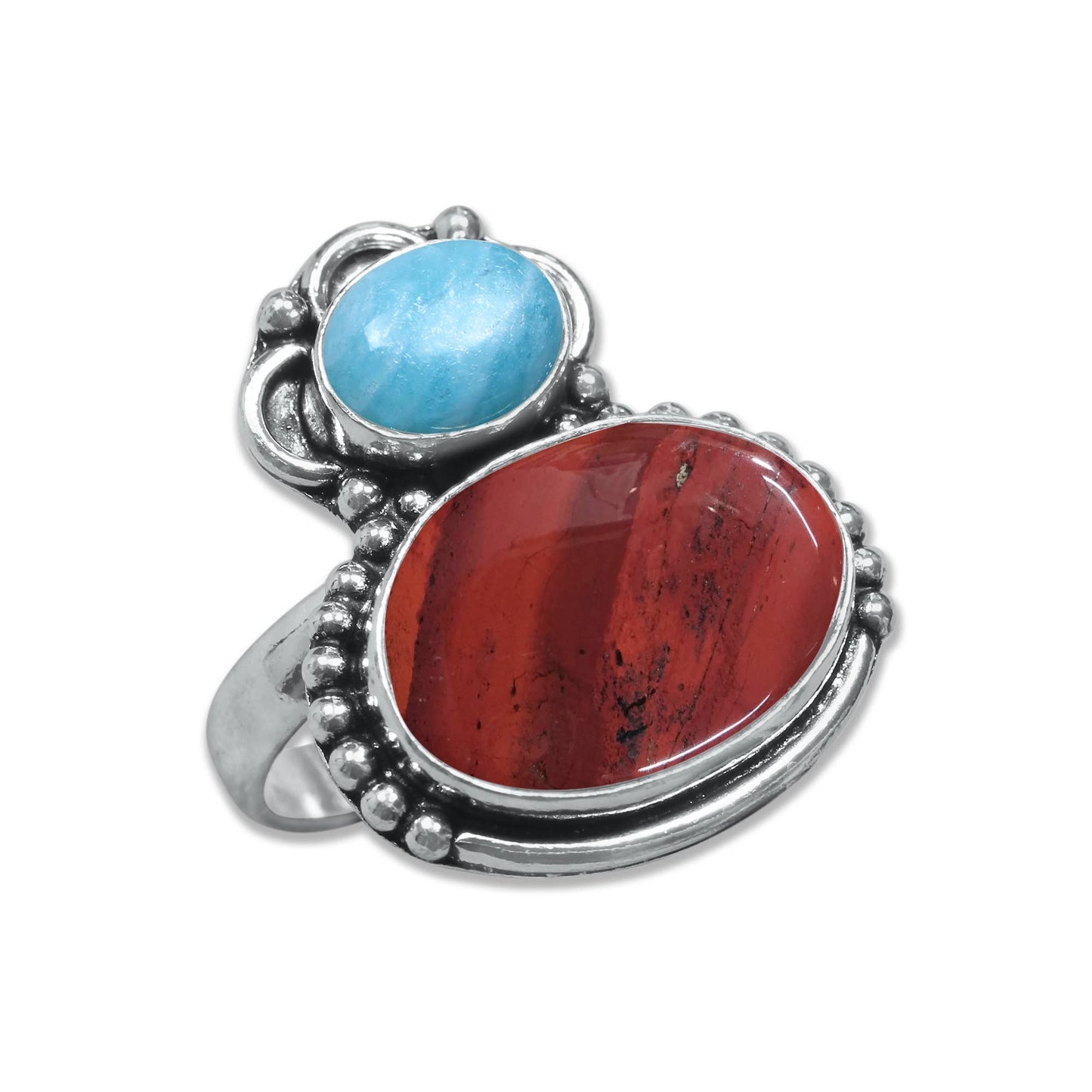 Multi-Stone Rings – Handmade, Silver-Plated, Boho Style 