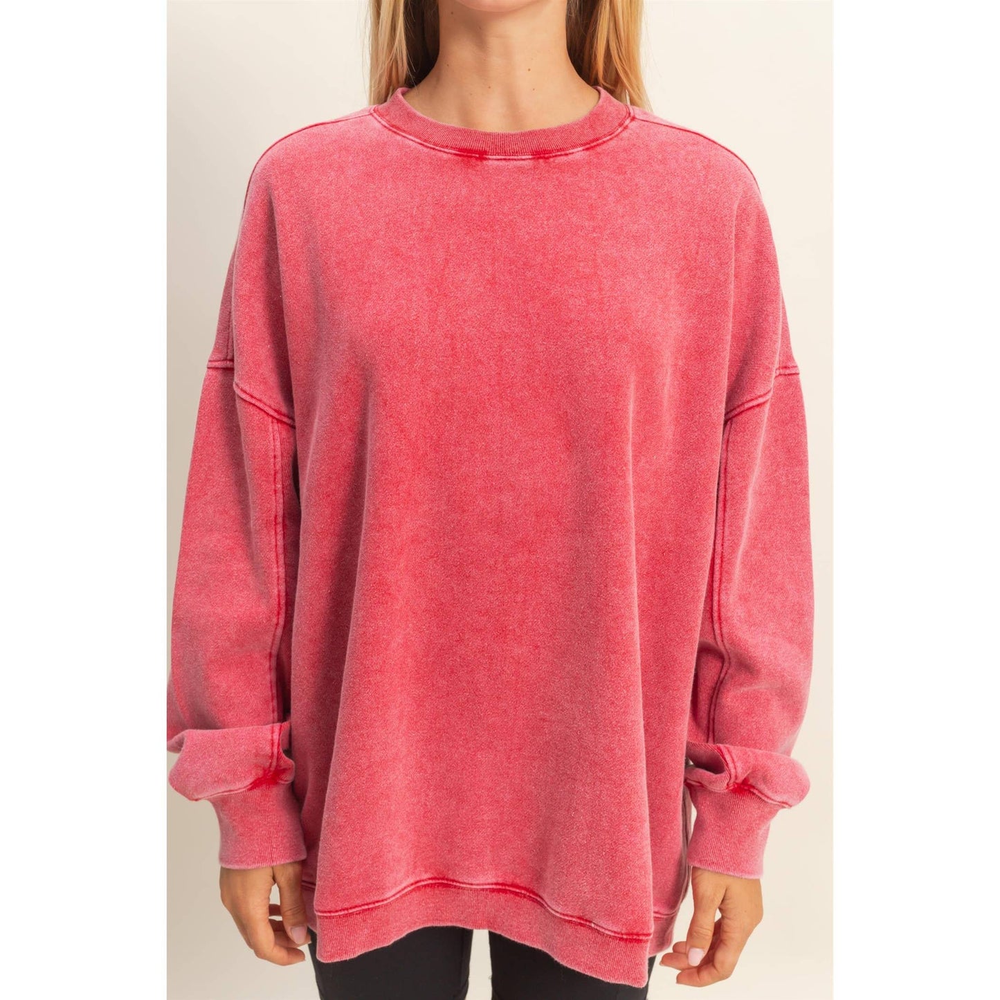 Oversized Crew Neck Sweatshirt