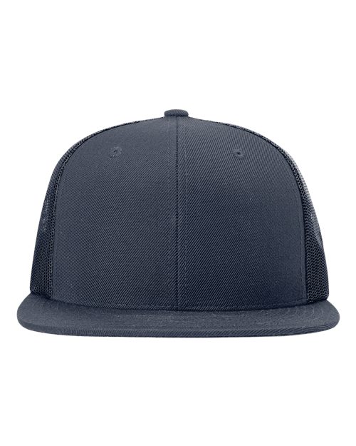 Wool Blend Flat Bill Trucker Cap