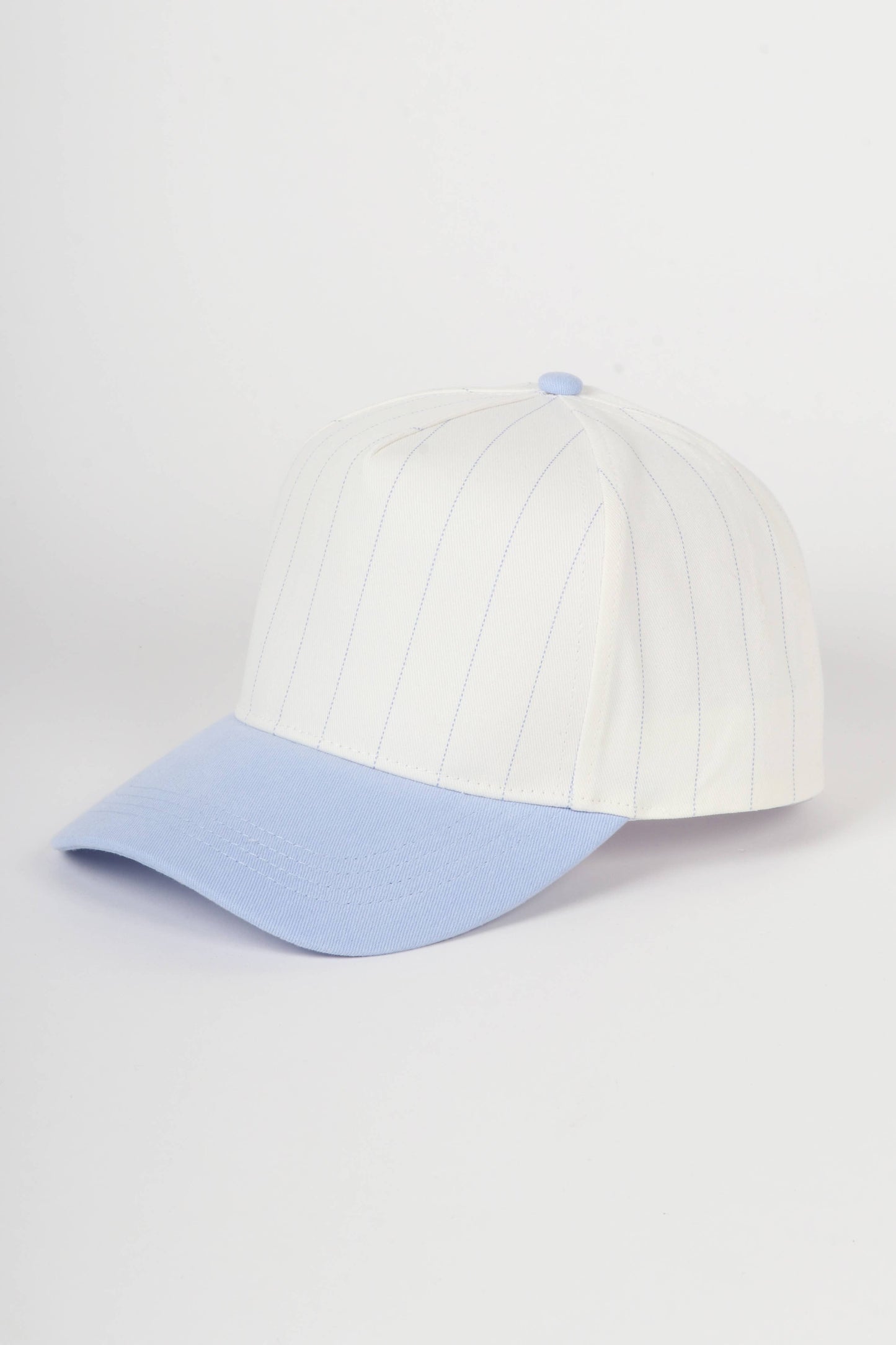 Pinstripe Two-Tone Baseball Cap