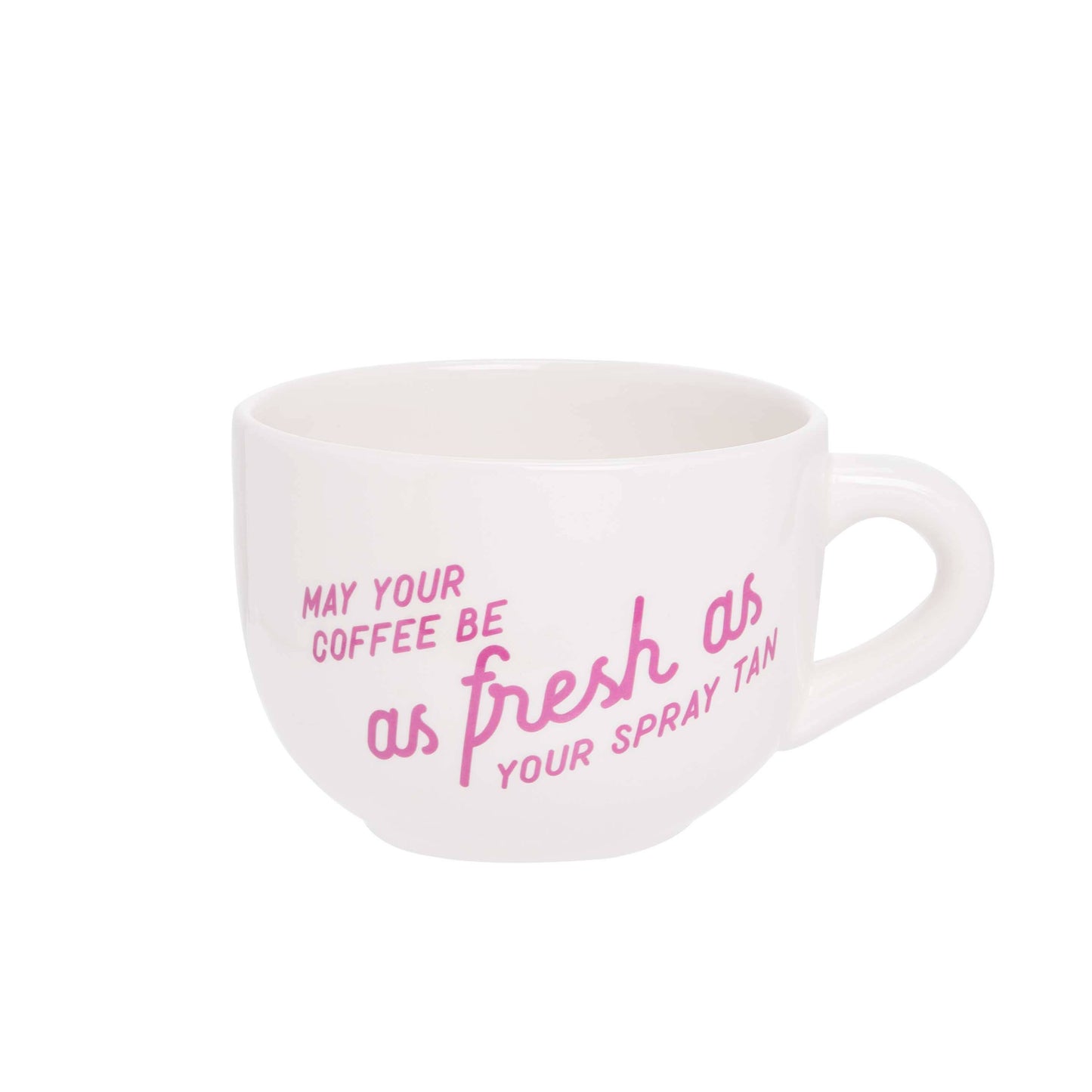 SALE Dolomite White Spray Tan Coffee Mug