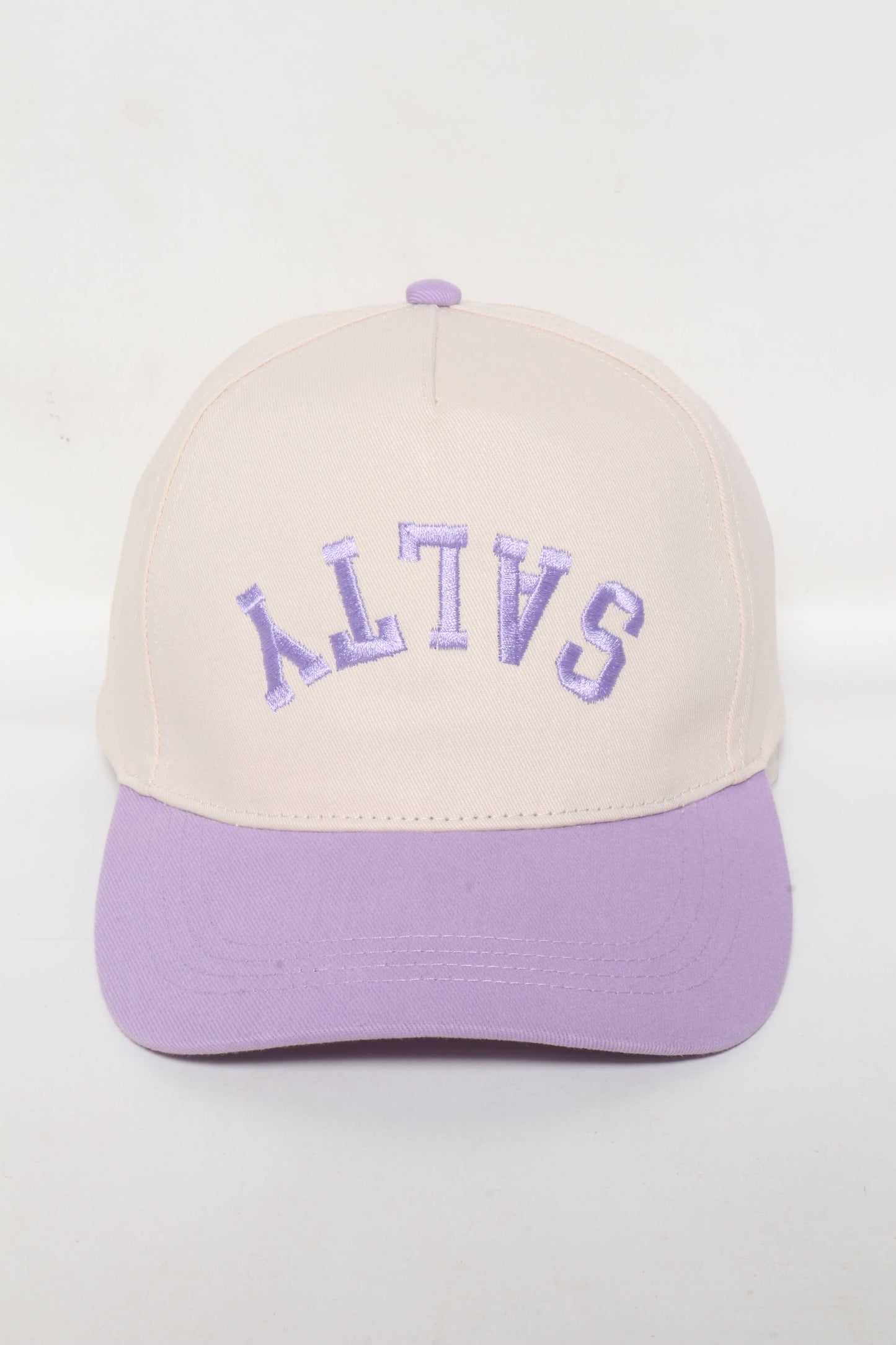 SALTY Upside Down Embroidery  Two Tone Baseball Caps