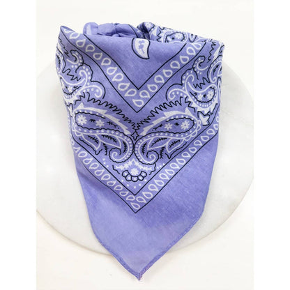 LAVENDER Pasley Pattern Bandanas