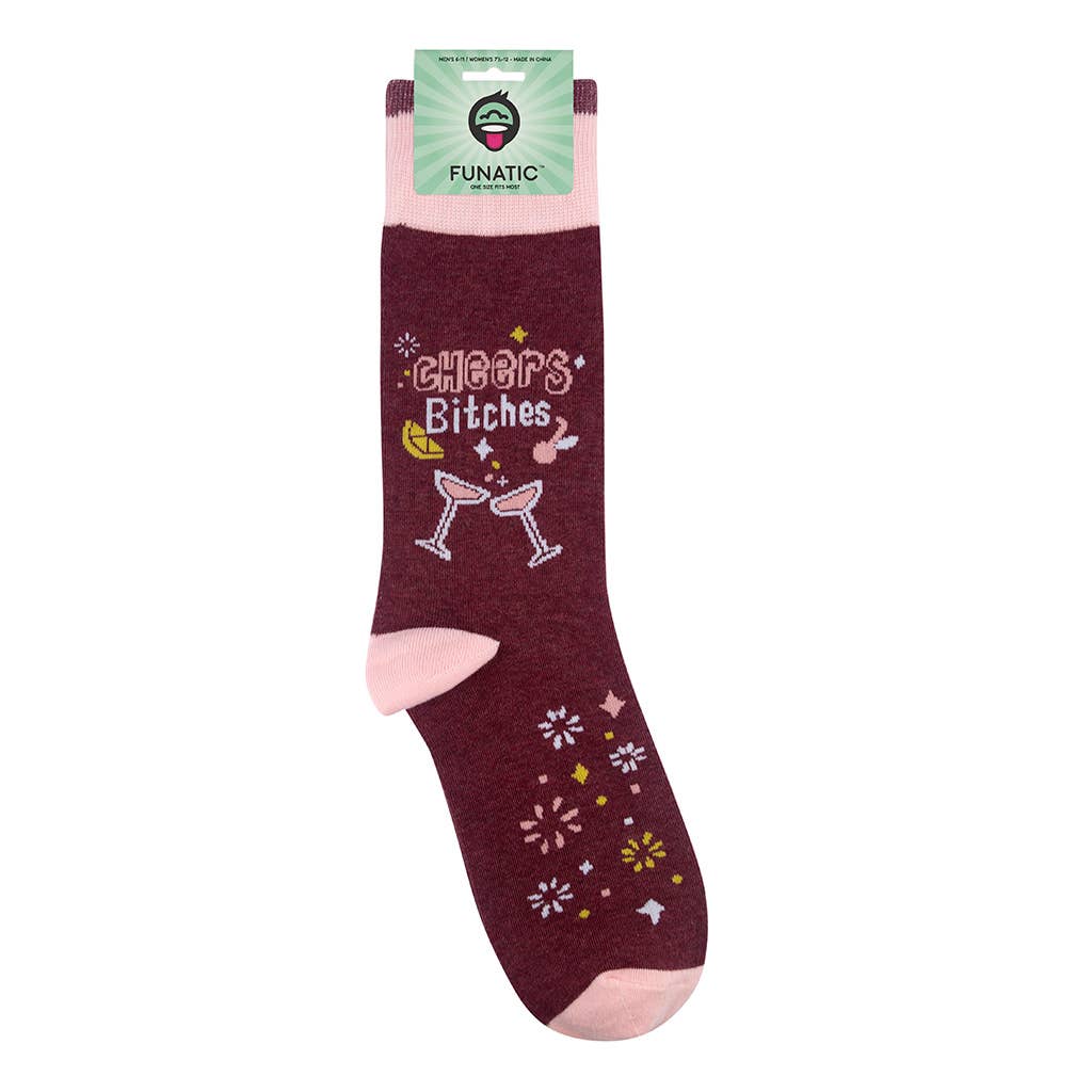 Cheers Bitches  Socks - Closeout | Funatic