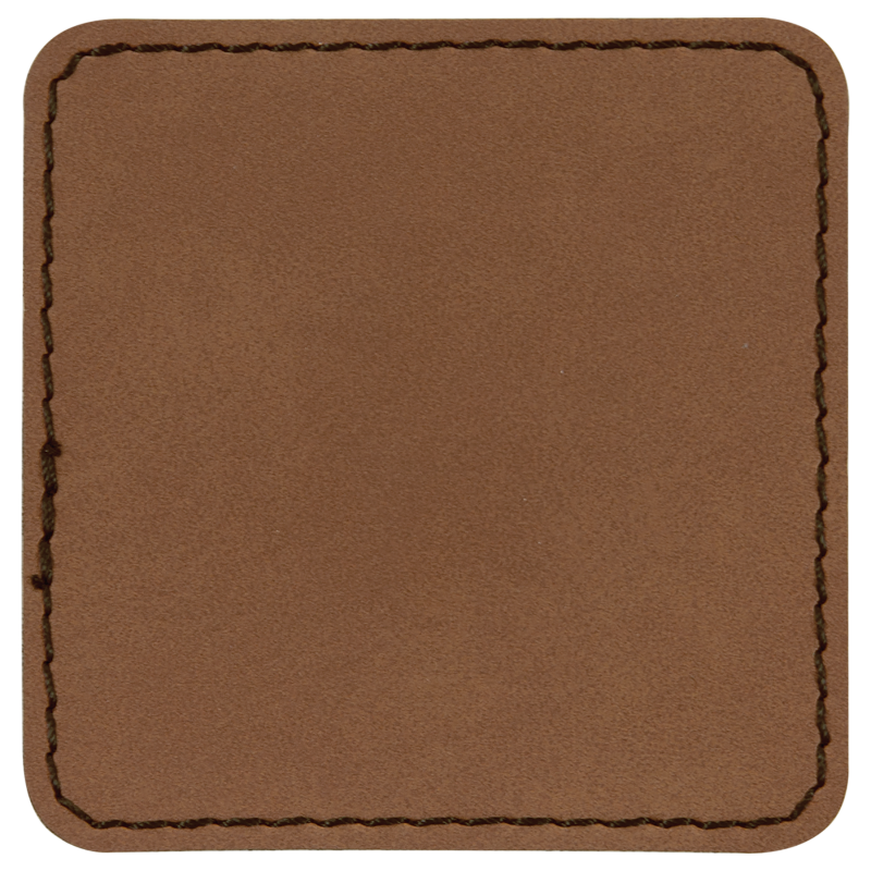 2.5x2.5 Square Leather Printed Patch