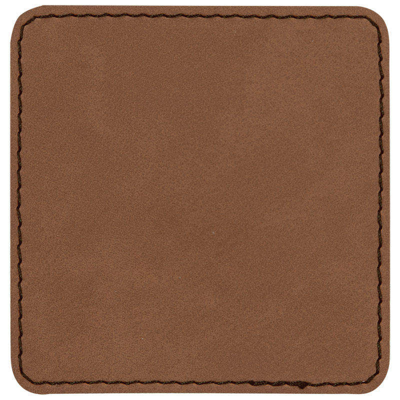 3x3 Square Leather Printed Patch