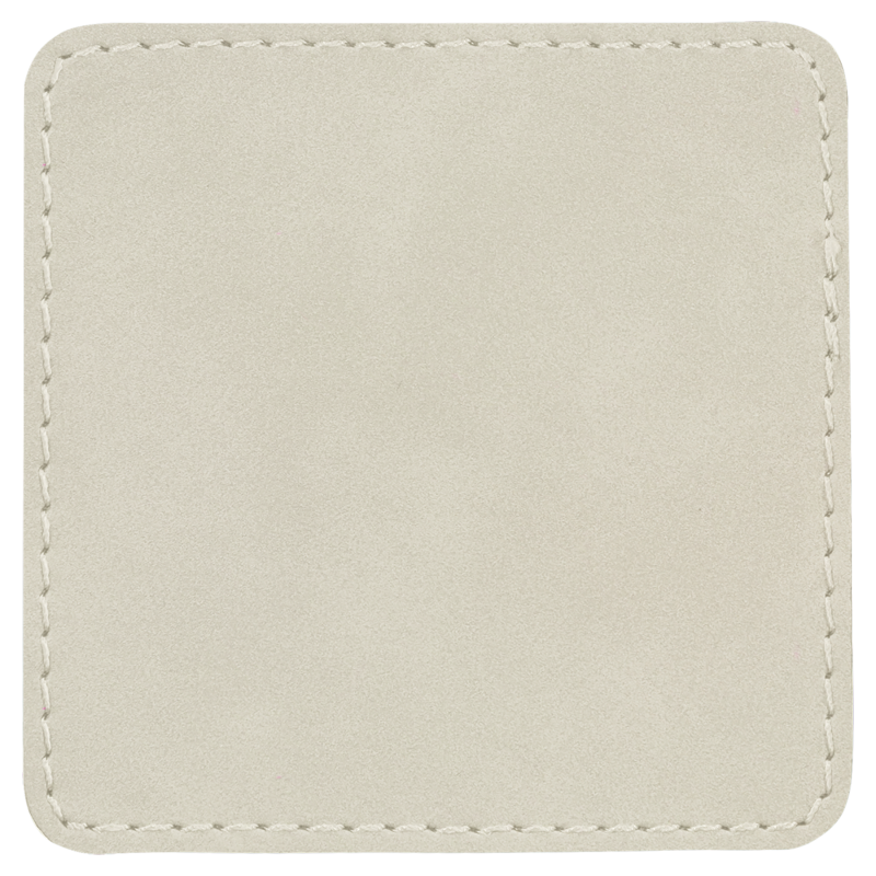 3x3 Square Leather Printed Patch