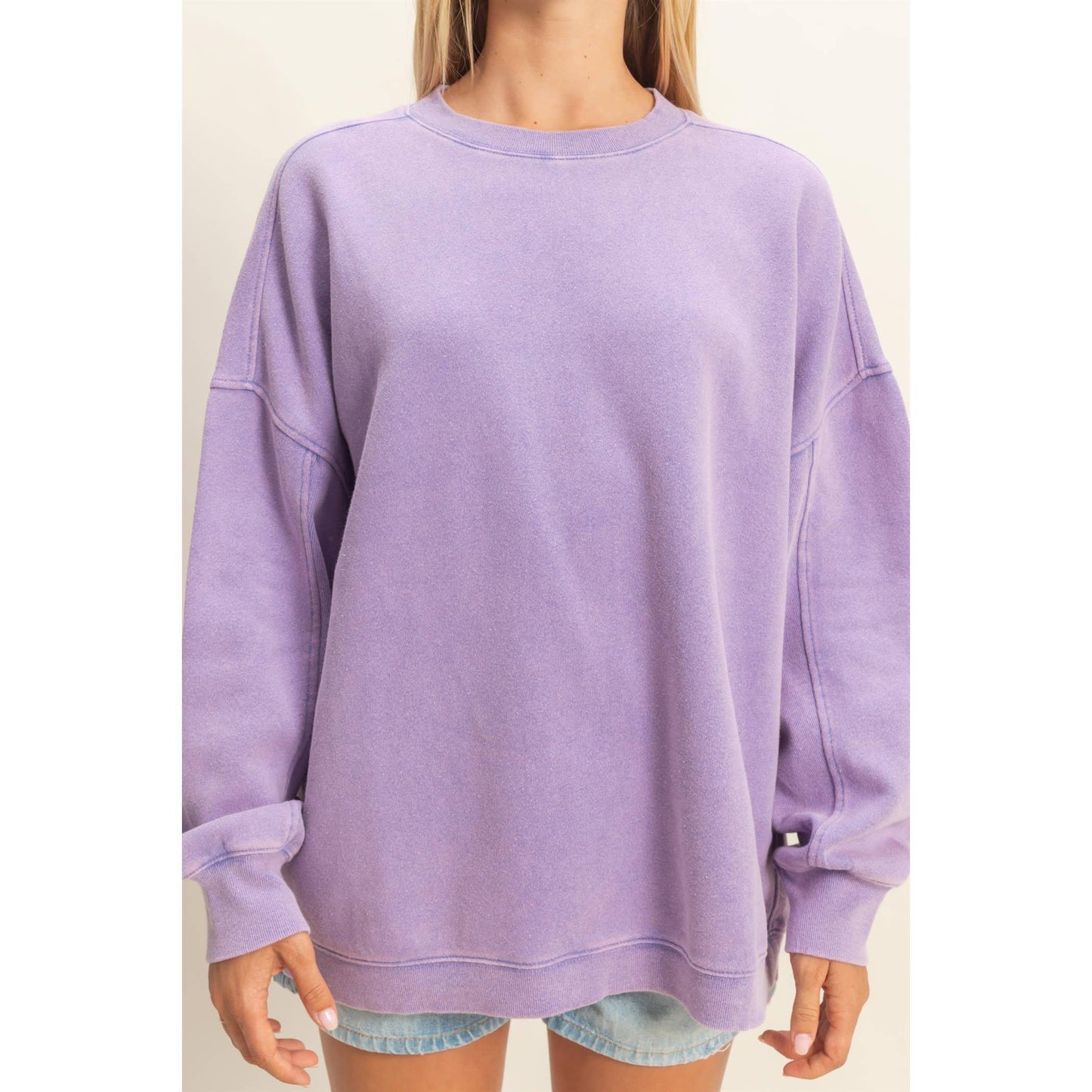 Oversized Crew Neck Sweatshirt