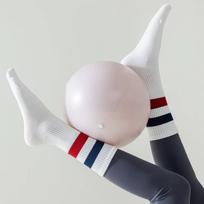 WOMAN STRIPE HALF CREW THROWBACK COTTON SOCKS | 40S02075
