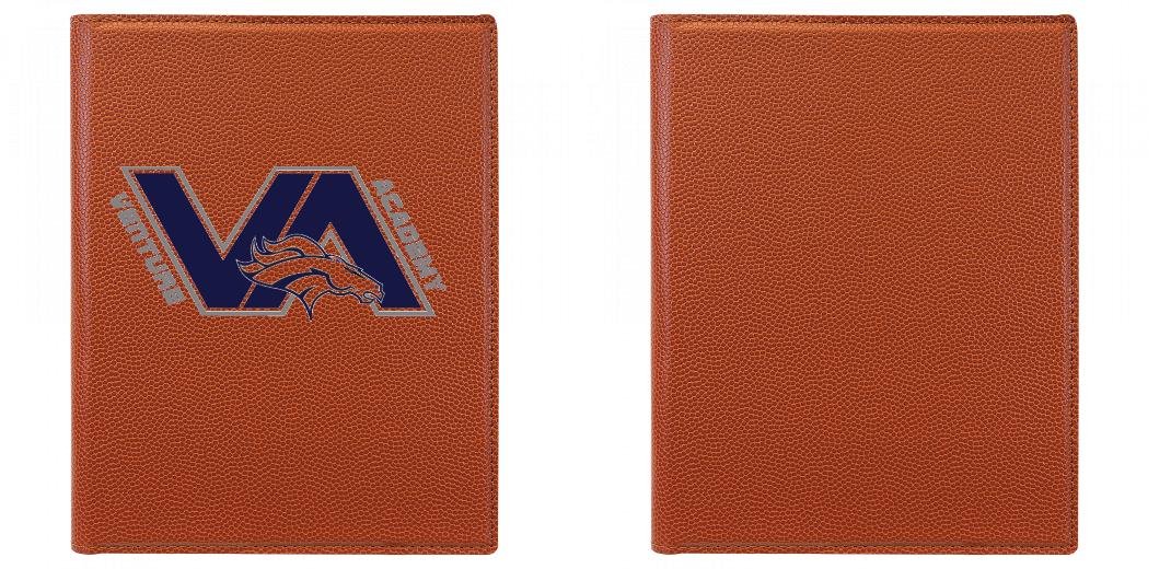 Basketball Leather Small Portfolio with Notepad