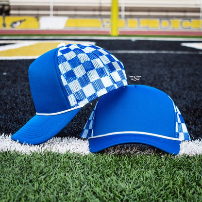 Checkered Mesh Back Cap