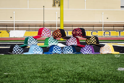 Checkered Mesh Back Cap