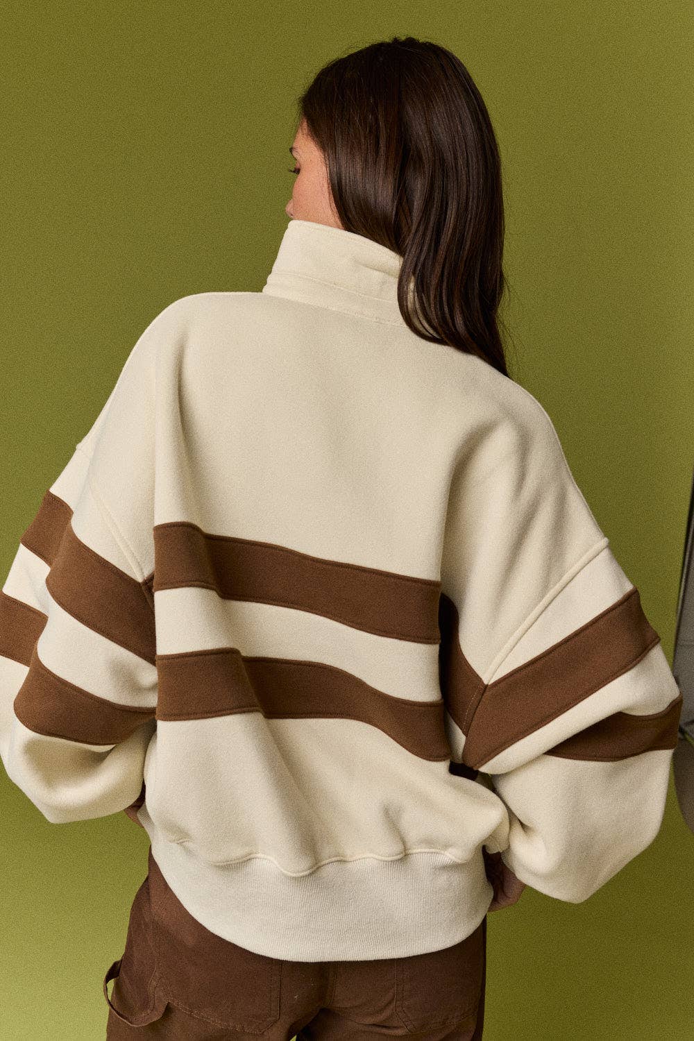 PT19959 Lottie Stripe Rugby Pullover