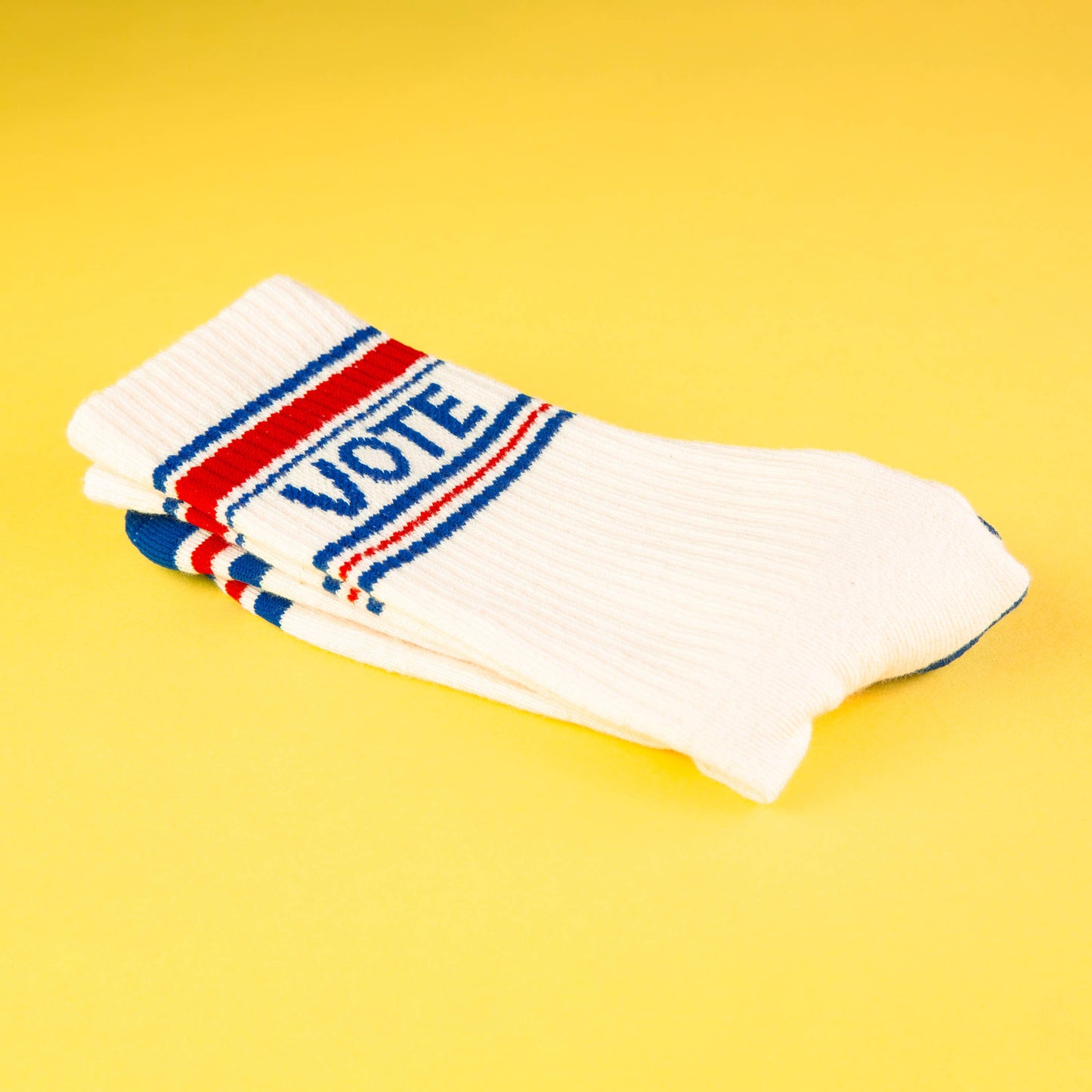 Vote - Natural Gym Crew Socks