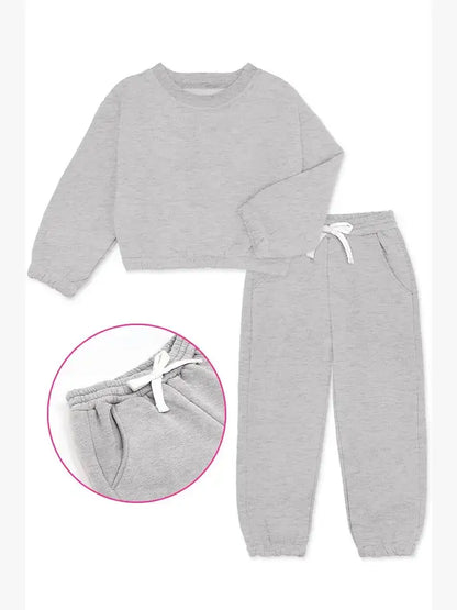 GKSS-22-3002B- Girl's 2 pc Pant Jog Set