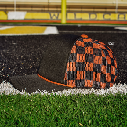 Checkered Mesh Back Cap